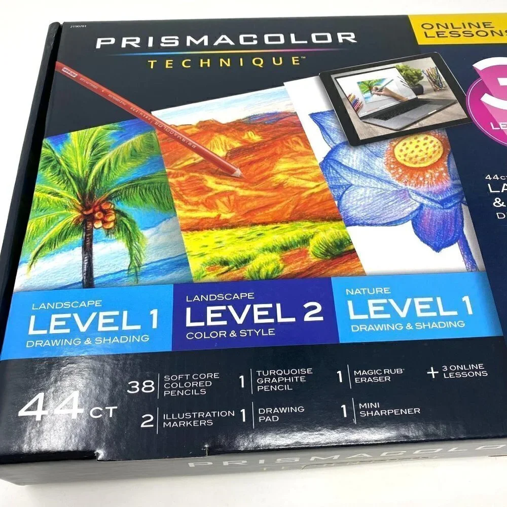 Prismacolor Technique 44ct Landscape & Nature Drawing Colored Pencils Digital